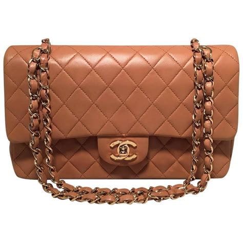 chanel classic flap camel|chanel vintage classic flap.